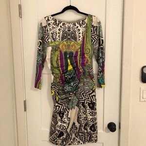 Etro Mid Sleeve Midi Dress